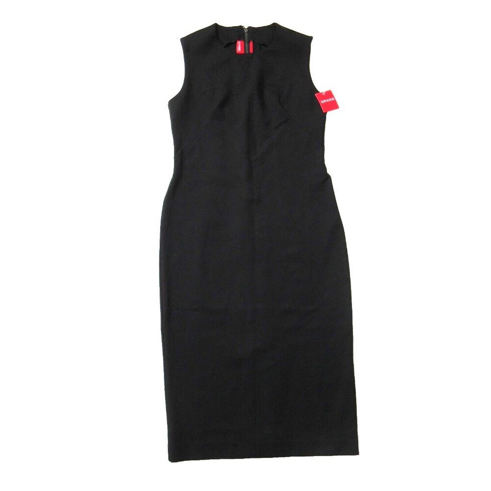 NWT Spanx 20380R The Perfect Sheath in Classic Black Ponte Sleeveless Dress L